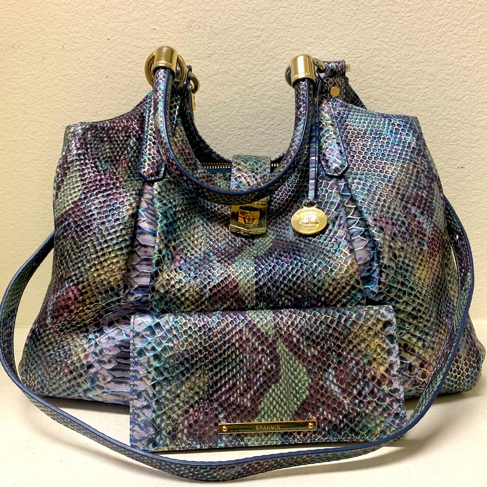 Brahmin Elisa & Ady wallet Moonlight Seville